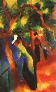 August Macke Sunlight Walk oil painting picture wholesale